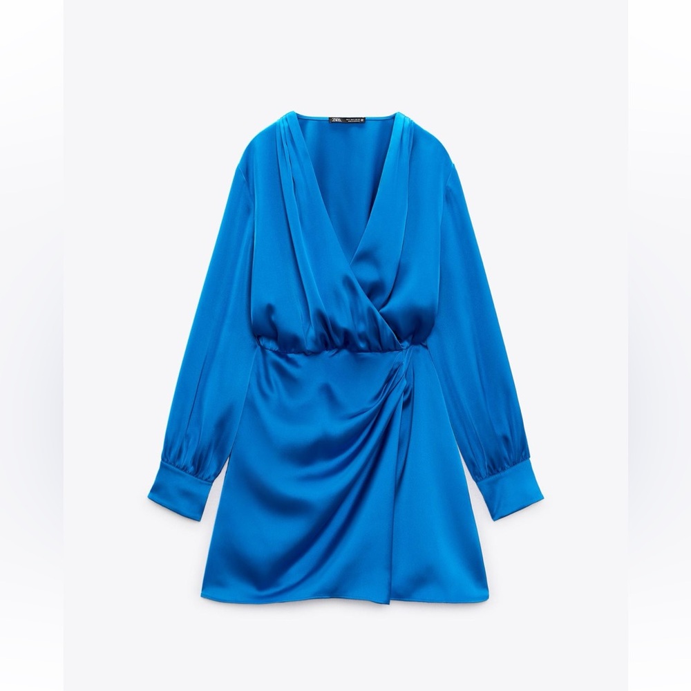 Zara Blue Wrap Dress